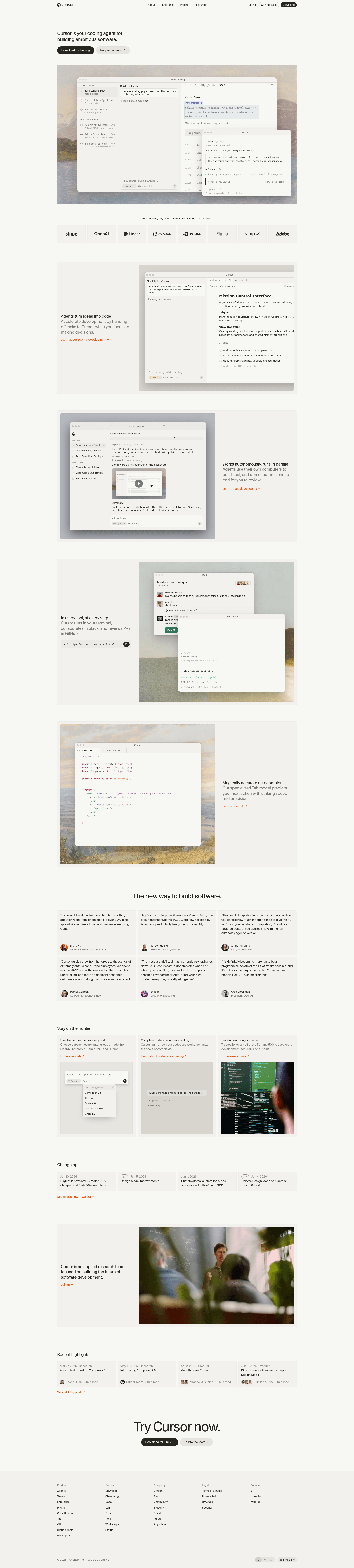 Cursor screenshot