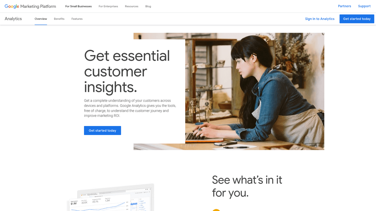 Google Analytics screenshot