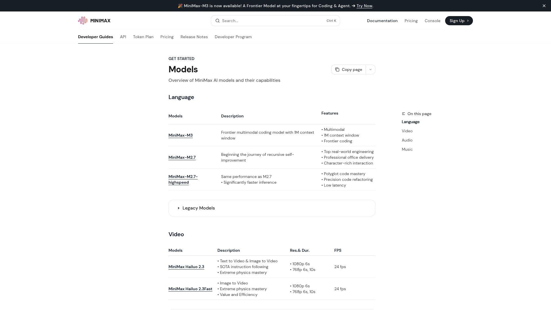 MiniMax M3 screenshot